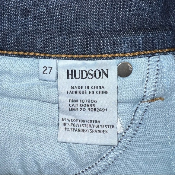 HUDSON KRISTA SUPER SKINNY Mid Rise Jeans Size 27 - Picture 7 of 8